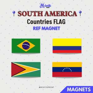 [ SOUTH AMERICA ] FLAG of Countries Ref Magnet Fridge Magnet Collectibles Travel
