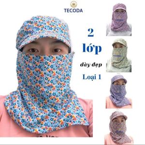 NÓN Mũ Thời Trang Chống Nắng 2 Lớp Vành Nhỏ Hoa Thị hàng loại 1 - Vải Cotton Dày Vừa Vòng Đầu 56-58cm - Bảo Vệ Toàn Diện Cho Nữ Có Thể Gấp Gọn Dễ Dàng