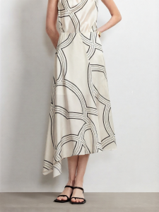 Vero Moda | Geometric Print Flowy Irregular A-line Skirt