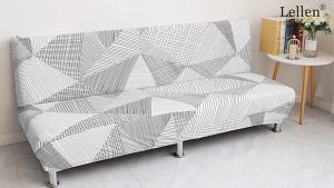 Brilliant Home [Manila stock + COD] (3pcs) 3in1 Clara Set Cover Armless Sofa Cover 2 Single and 1 2seater Armless Stretchable Sofa Cover