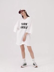 Turn Signal | Loose Casual Long T-Shirt Dress