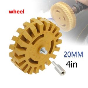 20mm 4" Decal Remover Eraser Wheel Rust Vinyl Removal Rotating Disc Auto Adhesive Tape Remove Wheel
