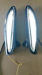 ROMADA | 2PCS LED Daytime Running Light Yellow TurnSignal Indicator Light Bumper LED DRL For Toyota Harrier/Venza 2021 2022