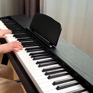 88 Keys Piano Electronic Piano Digital Piano Fully Weighted Keyboard Piano Bluetooth Hammer Action French Grand Piano Sound For Beginners Students Home Practice