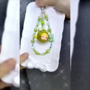 Phone Chain Charm Strap Cute Key Phonechain with card Clip Lanyard for Phone Bag Purse Accessories Rantai Tali Phone