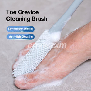 IN STOCK Multi-functional household cleaning extended handle foot washing brush toe gap cleaner foot scrubber soft-bristled cleaning brush*mojogy多功能家用清洁 加长手柄洗脚刷 脚趾缝清洁器 脚部刷 软毛清洁刷