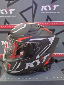 HELM KYT STRIKER MOTIF BLACK FULLFACE TERBARU
