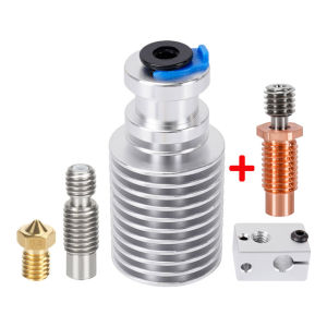 E3D V6 Hotend + Bimetal Heatbreak for V6 Prusa Voron Remote Short Direct Heat Sink Range 1.75MM for Feeding 3D Printer Extruders