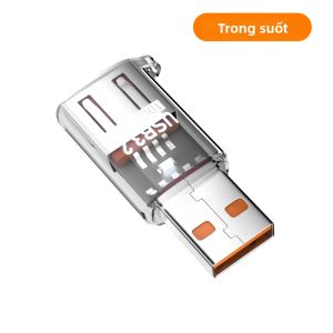 elough | Bộ Chuyển Đổi USB3.2 Sang USB OTG Sạc Nhanh 60W Truyền Dữ Liệu 10GB Dành Cho Điện thoại/PC Đầu Nối USB A Đực Sang USB A Cái