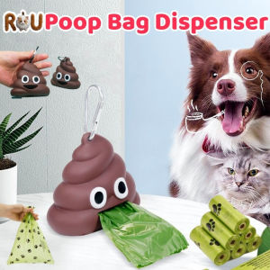 Portable Poop Bag Dispenser With Biodegradable Poop Bag For Dog Cat Go Out Cleaning Poop Garbage Bag