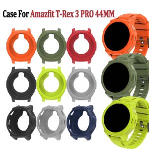 Smartwatch Case Accessories - Fashionable Casual-Silicone Watch Case-Anti-fall Protector Case-For Amazfit T-Rex 3pro 44mm