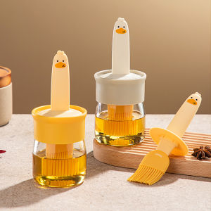 Oil Brush Bottle High-temperature Oil Bottle Kitchen Baking Barbecue Silicone Oil Brush