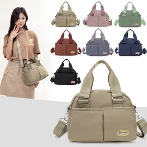 Korean Style Lightweight Nylon Handbag for Women Casual Shoulder Crossbody Bag Suitable for Middle-Aged And Elderly People