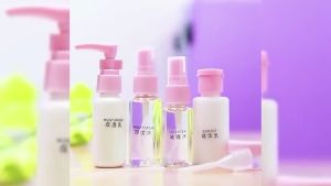 11pcs Travel Bottle Set Toiletries Refillable Travel Set Spray Bottle Cosmetic Lotion Sanitizer Empty Bottle 旅行分装瓶喷雾瓶