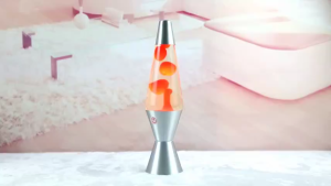 【SG Dliver】LED night light Lava Lamp Silver Base Lamp Home Innovative Lamp Practical Durable Night Light,Home Décor Motion Light