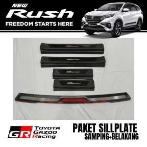 Paket Door SillPlate Pintu Samping Belakang All New Rush 2018 UP GR SPORT