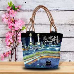 totebag motif Kabah terbaru oleh oleh haji dan umrah