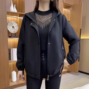 Elegant French Style Fashionable Hooded & Short Coat For Petite