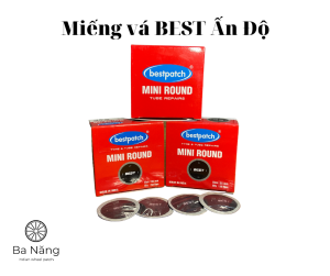 Miếng vá săm vá ruột vá lốp vá vỏ ruột xe máy ôtô BEST hình tròn (Mini round 35mm) (Hộp 50 miếng)
