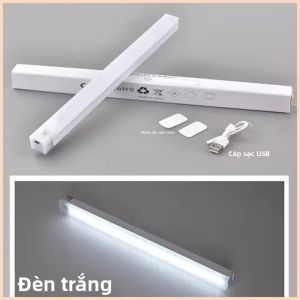 Đèn LED Thanh Tích Điện USB Có Cảm Biến Chuyển Động Dùng Làm Đèn Ngủ Tủ Đèn Di Động Nhà Bếp Đèn Ngủ Cạnh Giường Đèn Tủ Quần Áo Đèn Hành Lang Cảm Ứng