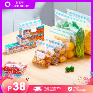 Japan Original Thicken Transparent Fresh Keeping Bag Reusable Food Storage Bags with Zipper Waterproof Anti-cross Smell Storage Pouch Refrigerator Vegetable Sealing Bag Fruit Fresh-keeping Storage Bag