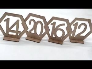 Wooden Table Numbers 10pcs Wedding Table Numbers for Party Wedding Table Decoration