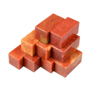 Natural Shoushan Stone Carving Seals with Custom Engraving | Chinese Style Name Chops for Beginners | 5 Sizes (1x1x5cm-3x3x5cm) | Hand-Cut Raw Stone纯天然寿山石初学者篆刻石料练习章