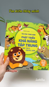 Sách Tìm kiếm thông minh Phát triển khả năng tập trung - Baby focus training book - Thế giới động vật - Vizibook