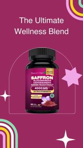 NATURES VIGOR Saffron Capsules Mood Enhancement