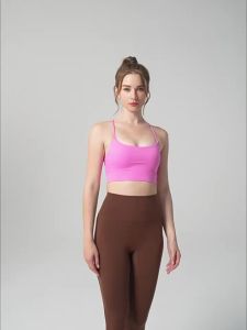 ＜105＞  Coaster Separa Tetap Wanita Rompi Yoga anjang u Jenis Bra Sukan Warna Pepejal Seksi Suspender Mencantikkan Belakang Pakaian Dalam Kecergasan