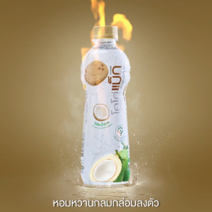 Cocomax โคโค่แม็ก น้ำมะพร้าว ผสมน้ำมะพร้าวน้ำหอมเผา 350ml. (P24) ยกลัง
