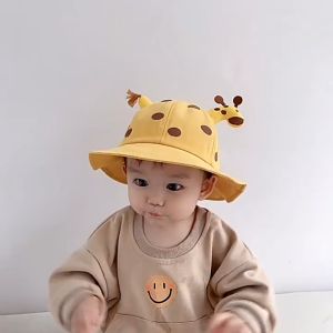 Mũ/ nón vành cho bé hình Hươu cao cổ 3D bé trai/ bé gái (6m - 2 tuổi)