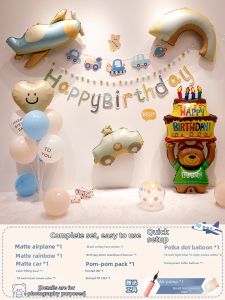 SHIERAI | Birthday Party Decorative Props for 3-Year-Old Boys Cars Theme