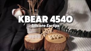 KBEAR 4540 Coffee Silicone Eartips Ergonomically Designed Earcap Optional XS/S/M/L Size and Combination Set Comfortable Earmuffs