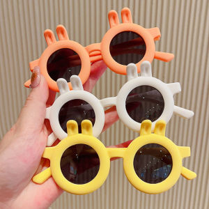 เล่นแว่นตากันแดดน่ารัก - แว่นตากันแดดกระต่ายสร้างสรรค์แฟชั่นเด็ก แว่นตาเพียงพอในการเล่นเด็ก