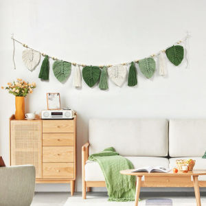 Tấm Lụa Treo Tường Hình Lá Cây Phong Cách Đồng Quê Trung Quốc Tấm Lụi Treo Phòng Trẻ Em Tấm Lụa Treo Cửa Sổ Trang Trí Nhà Trẻ Em