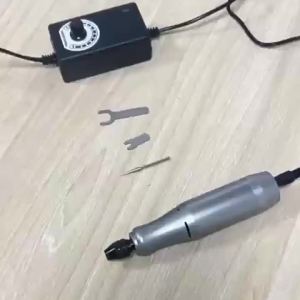 Others | Multi-functional Grinding Machine with EU Power Adapter Speed-Adjustable Double-Bearing Polishing Engraving Tool for Crafts