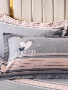 Thickened Pure Cotton Flannel Pillowcases Simple Style 48cmX74cm Double Sided Breathable Sweat Absorbent Rectangular Envelope Closure