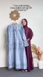 BEST SELLER TERBARU SYABIRA DRESS BAHAN SILK BRUKAT MIX TILLE DOT GAMIS WANITA KONDANGAN BRIDESMAID BUSUI SIZE M L XL XXL BISA COD