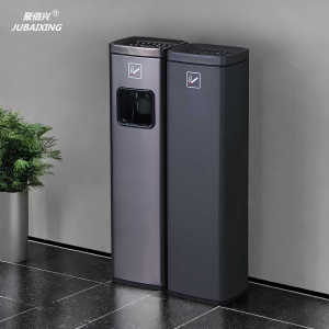 Stainless Steel Ash Tray Cigarette Holder for Hotels and Office Buildings Integrated Trash Can for Public Smoking Areas