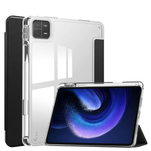 DANYCASE Vỏ máy tính bảng Cho máy tính bảng Xiaomi Pad 6/6pro 11Inch Mipad 5/5pro 11Inch nhựa TPU mềm Rõ Ràng Bìa Với Hộp đựng bút chì tự động ngủ thông minh/Wake Chức Năng