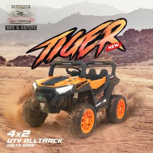 Mobil Aki Mainan Anak VOLTA 5068 Tiger 4x2 Offroad Double Gearbox Lampu USB MP3 Remote Bluetooth Perseneling Mode Ayun Terbaru