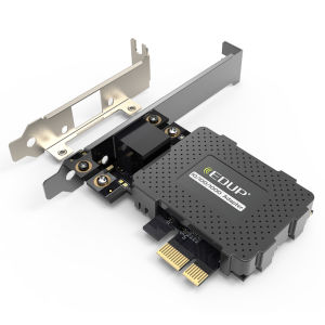 EDUP | EDUP 9602GS PCIe Ethernet Network Card 1 Port RJ45 Heatsink VLAN Wake On LAN PXE Auto MDI X IEEE Compliant Net Adapter