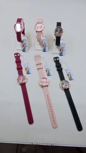 CTOCIT DM69277 JAM TANGAN WANITA MOTIF BUNGA TALI KARET RUBBER LEMBUT JAM CEWE MINIMALIS DELAPAN MARET