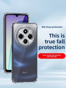 RISEOUS | Transparent Shockproof Xiaomi 15 Series Phone Case Silicone Soft Edge Airbag Full Lens Protection