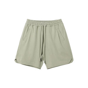 Loose Fit American Street Hip Hop High Street Split Five Shorts Men Summer Trendy Brand Casual Pants Breathable Cotton Youth Popular