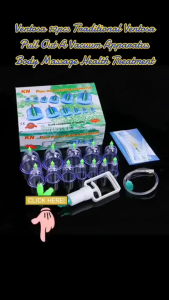12PC Ventosa Cupping Therapi Set Massager Vacuum Apparatus Body Massage Health Treatment Massage