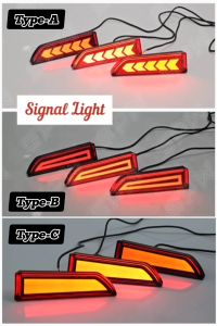 Proton Iriz 14-18/Old Persona/Gen2/Exora/Satria Neo Rear Bumper LED Reflector Dynamic LED Running Signal Brake Light Lamp DRL Daylight