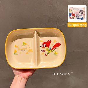 Đĩa Sứ Có Khuôn Chia Dành Cho Trẻ Em
