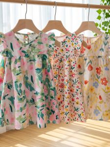 Chinese Style A-Line Princess No-Sleeve Floral Dress